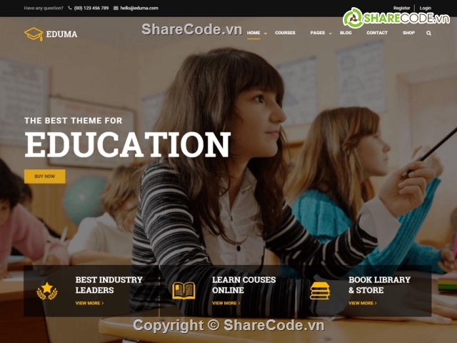 giáo dục,edu,theme wordpress,website giáo dục,khoá học Wordpress